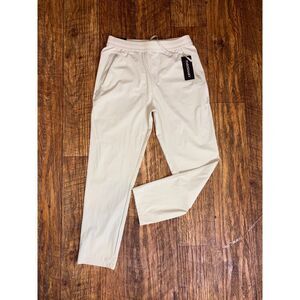 Women's Breathable Activewear Pants Cream Medium NWT
